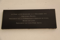 Parking, plaque inauguration.