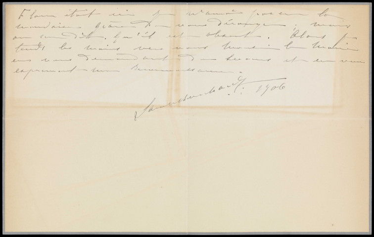 Dossier au nom de Sarah Bernhardt.
