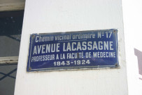 Plaque de rue.