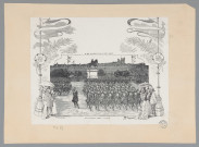 Le feu d'artifice sur le pont Tilsitt : fête nationale 1891, la revue.