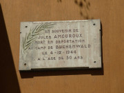 19 rue Cuvier, plaque en mémoire de Jules Amouroux.