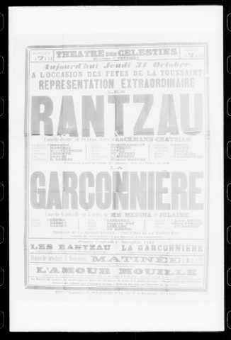 Garçonnière (La) : comédie-vaudeville en trois actes. Auteurs : Medina et Julaime.