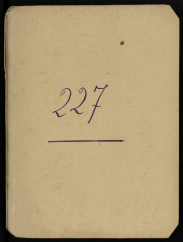 Carnet n°227.