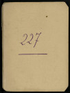 Carnet n°227.