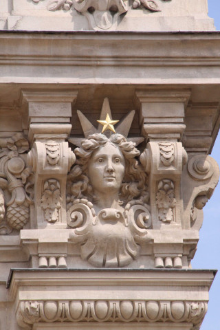 Détail de la façade.