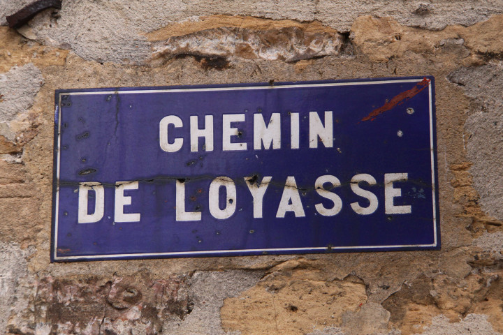 Plaque de rue.