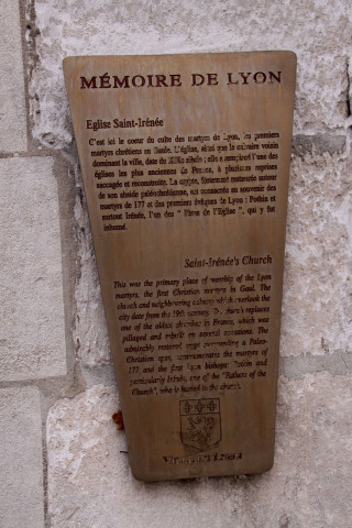 Plaque touristique.