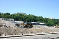 Travaux sur le terrain de l'ancienne usine Rivoire et Carret.
