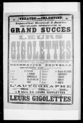 Leurs gigolettes : comédie nouvelle en quatre actes. Auteurs : Henri Meilhac et De Saint-Albin.