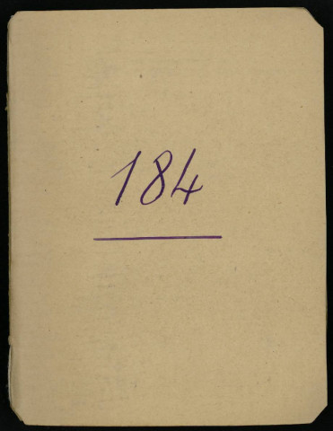 Carnet n°184.