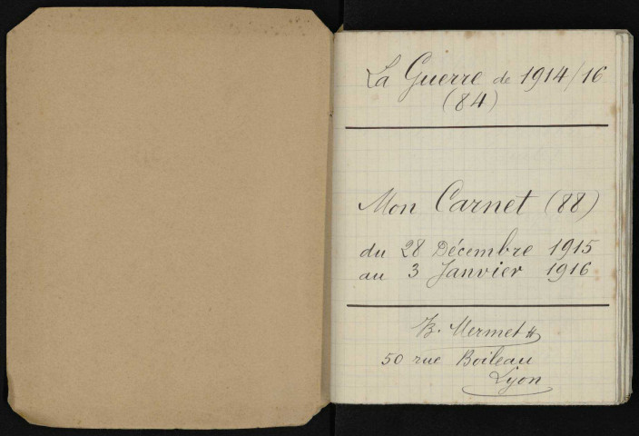 Carnet n°84.