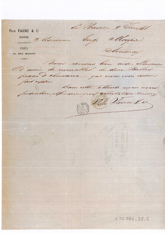Dossier au nom de Félix Faure.