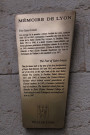 Plaque touristique.