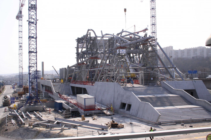 Musée des Confluences, chantier.