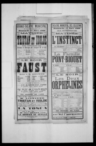 Famille Pont-Biquet (La) : comédie-vaudeville en trois actes. Auteur : Alexandre Bisson. (Théâtre des Célestins).