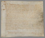 Lettre d'attache du duc de Guise: autorisation donnée par Claude de Lorraine, premier duc de Guise et gouverneur de Bourgogne, de sortir de Bourgogne du bois, blé et charbon.