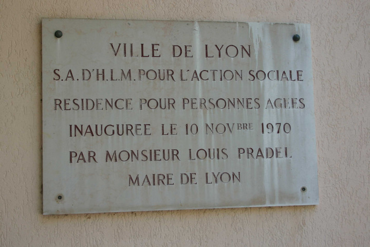 Plaque d'inauguration.