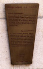 Archives Départementales, plaque touristique.
