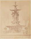 Fontaine des Lyonnaises (ou Projet Art).- 1er projet pour la place des Jacobins, à Lyon, variante : élévation.