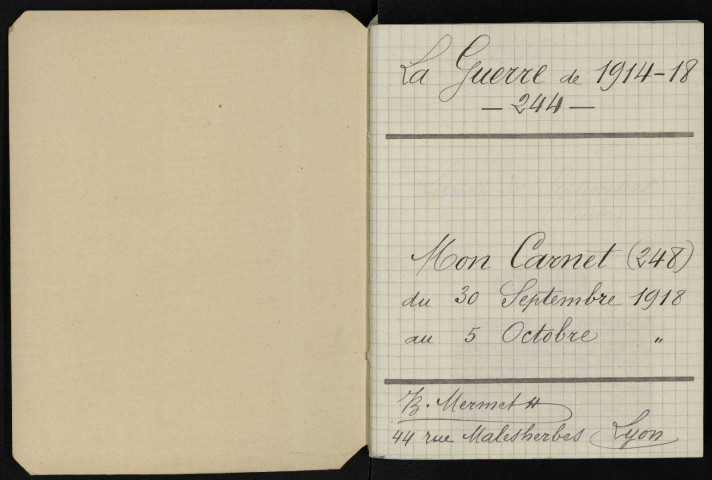 Carnet n°244.