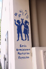 Dessin à l'entrée de l'école.