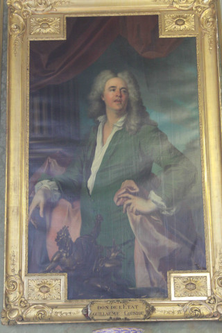 Hôtel-de-Ville, salon de la Conservation, portrait de Guillaume Coustou.