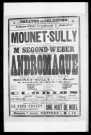 Clodion : vaudeville en un acte. Représentation Mounet-Sully. Auteur : Albert Perrimet.
