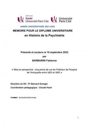 Mise en perspective : cinq points de vue de l'intérieur de l'hospice de l'Antiquaille entre 1825 et 1835