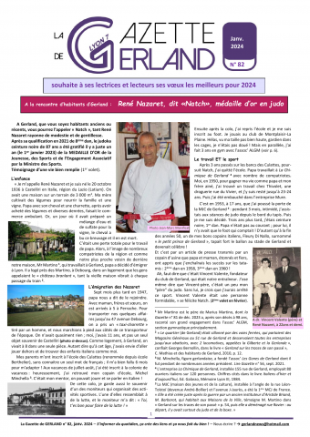 La Gazette de Gerland, n° 82, janvier 2024