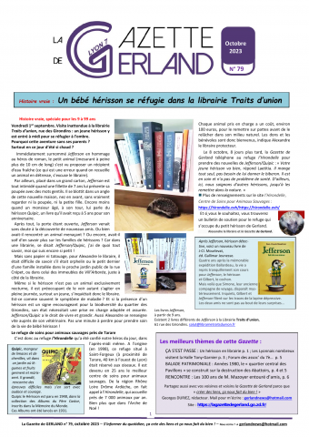 La Gazette de Gerland, n° 79, octobre 2023
