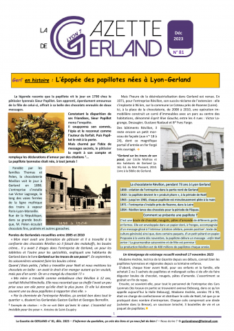 La Gazette de Gerland, n° 81, décembre 2023