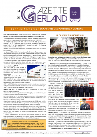 La Gazette de Gerland, n° 83, février 2024