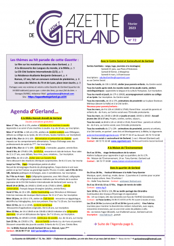 La Gazette de Gerland, n° 72, février 2023